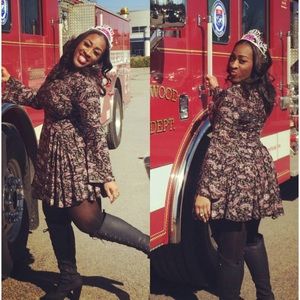 Boho long sleeve dress